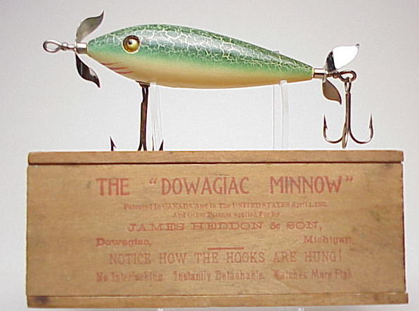 Vintage Fishing Lure Box Only, Heddon Blue Line Box, Sonar #433-L