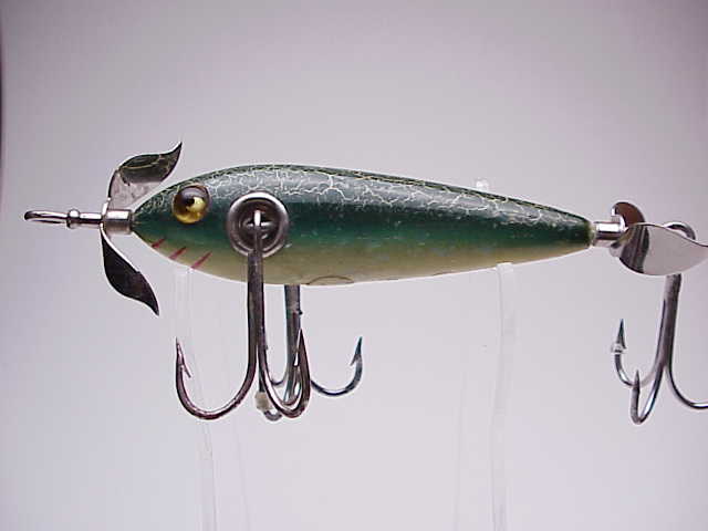 Vintage Fishing Lure - Heddon Tiny Torpedo - Misión Boliviana Occidental