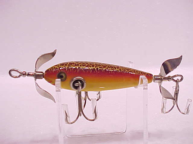 Antique Heddon Vamp fishing lure Rainbow L-RIG 7501 Excellent