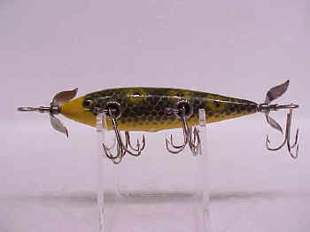 RARE 1920 VINTAGE HEDDON HEAD-ON BASSER MINNOW MOD #8500 SHINER SCALE  PATTERN - La Paz County Sheriff's Office Dedicated to Service