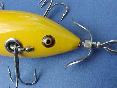 Antique Fishing Lure Glass, Tack, and Painted Eyes