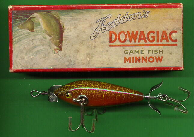 Heddon Fishing Lures in Fancy Sienna & Scaled patterns