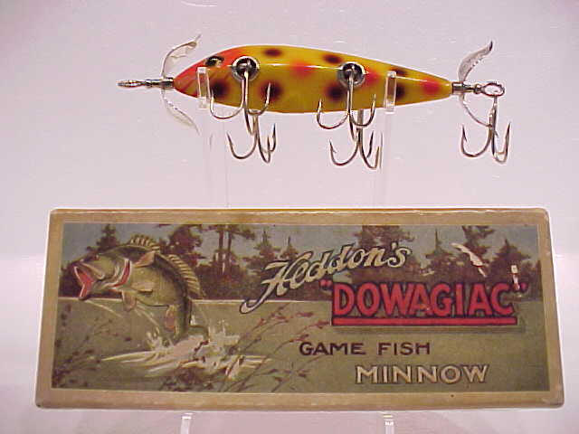 Vintage Heddon Lure Box Only THREE Tiny Lucky Runt 360 XRY Torpedo EMPTY 