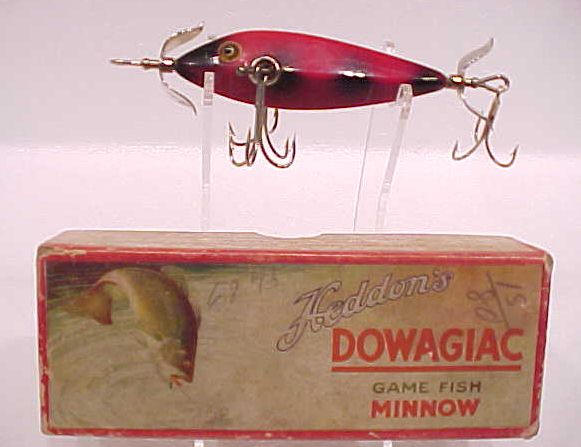 Old Heddon lure I found in a tackle box my boss gave me. Made out