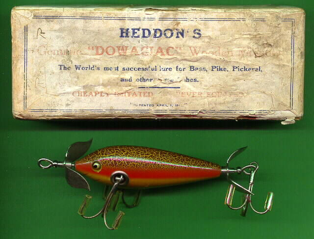 Heddon Fishing Lures in Fancy Sienna & Scaled patterns