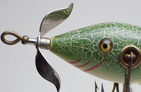 Antique Fishing Lure Glass, Tack, and Painted Eyes